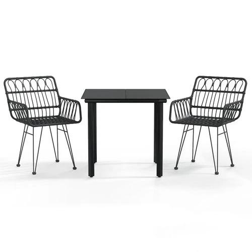 vidaXL vidaXL 7 Piece Garden Dining Set with Weather Resistant Poly Rattan for Outdoor Entertaining - Garden Set
