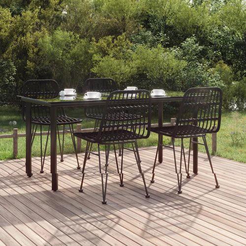vidaXL 3 Piece Garden Dining Set with Weather Resistant PE Rattan for Outdoor Dining Enthusiasts by vidaXL