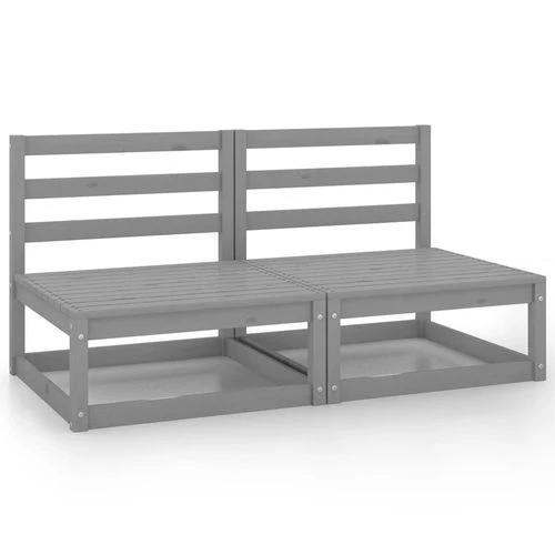 vidaXL vidaXL Garden 2-Seater Sofa Solid Pinewood Modular Design for Outdoor Relaxation - Garden Sofa Sets