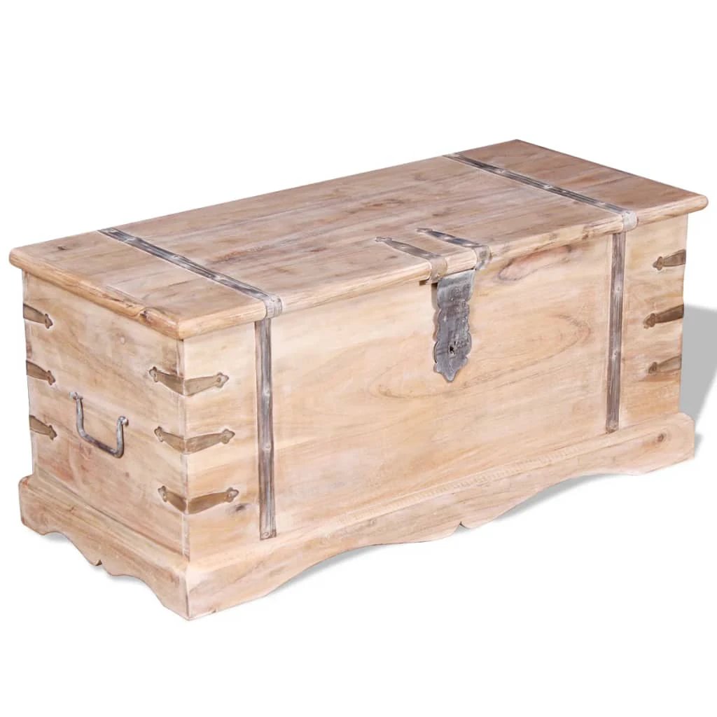 VidaXL Solid Wood Storage Chest Set Honey Finish by vidaXL
