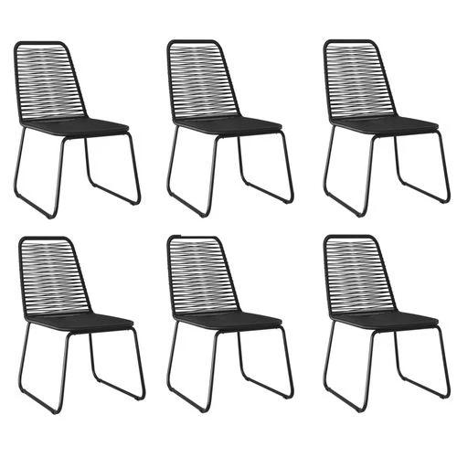 vidaXL vidaXL 5 Piece Garden Dining Set 160x80x74 cm Weather-Resistant Black Outdoor Furniture for Patio and Backyard - Garden Set
