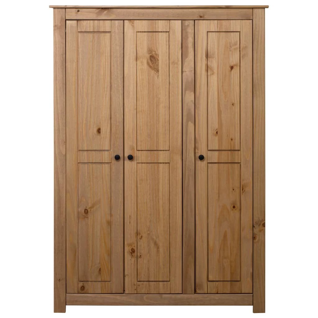 vidaXL vidaXL 3-Door Wardrobe 118x50x171.5 cm Pine Panama Range - Wardrobe