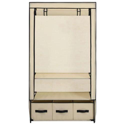 vidaXL Wardrobe Cream 87x49x159 cm Fabric by vidaXL