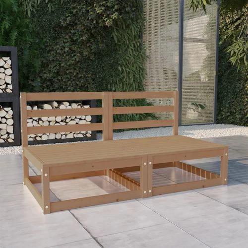 vidaXL Garden 2-Seater Sofa Solid Pinewood Modular Design for Outdoor Relaxation by vidaXL