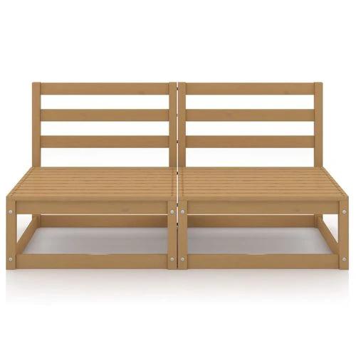 vidaXL vidaXL Garden 2-Seater Sofa Solid Pinewood Modular Design for Outdoor Relaxation - Garden Sofa Sets