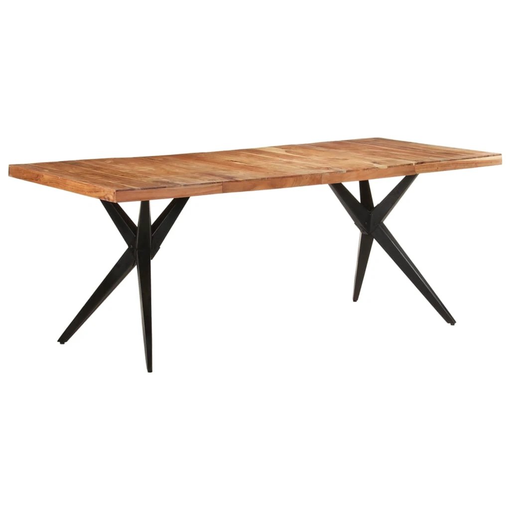 vidaXL vidaXL Dining Table 120x60x76 cm Solid Reclaimed Wood Rustic Finish for Family Dining - Dining Table