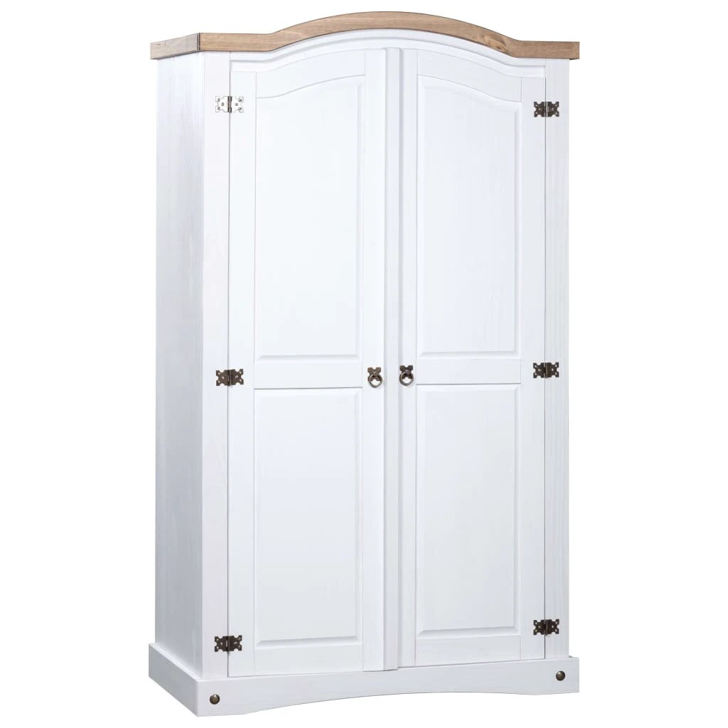 vidaXL vidaXL Wardrobe Mexican Pine Corona Range 2 Doors Grey - Wardrobe