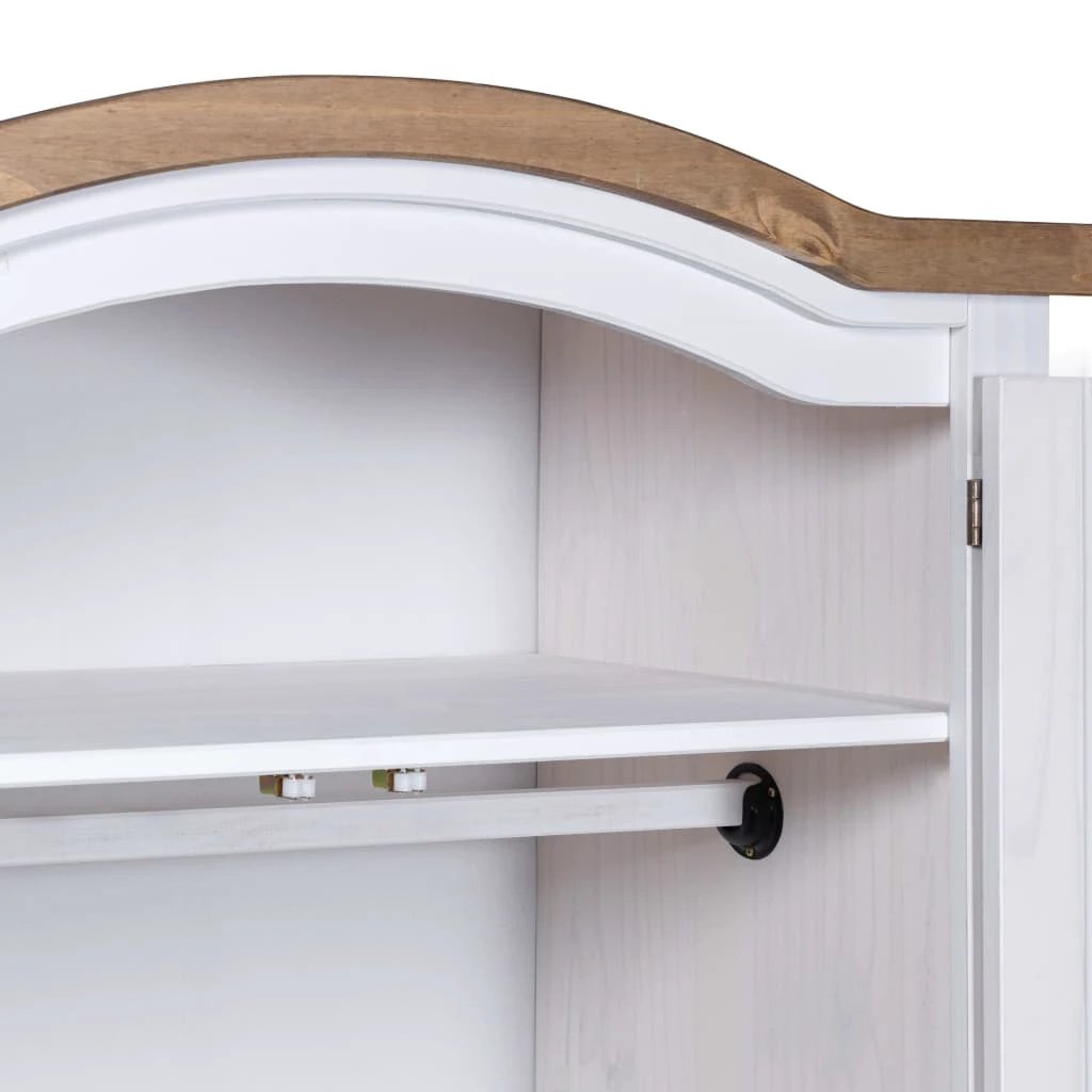 vidaXL vidaXL Wardrobe Mexican Pine Corona Range 2 Doors Grey - Wardrobe