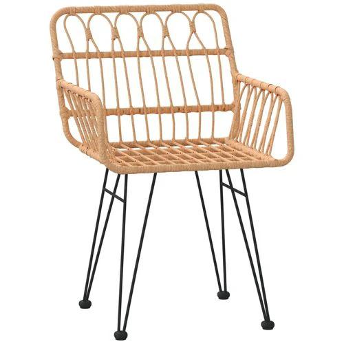 vidaXL vidaXL 7 Piece Garden Dining Set with Weather Resistant Poly Rattan for Outdoor Entertaining - Garden Set