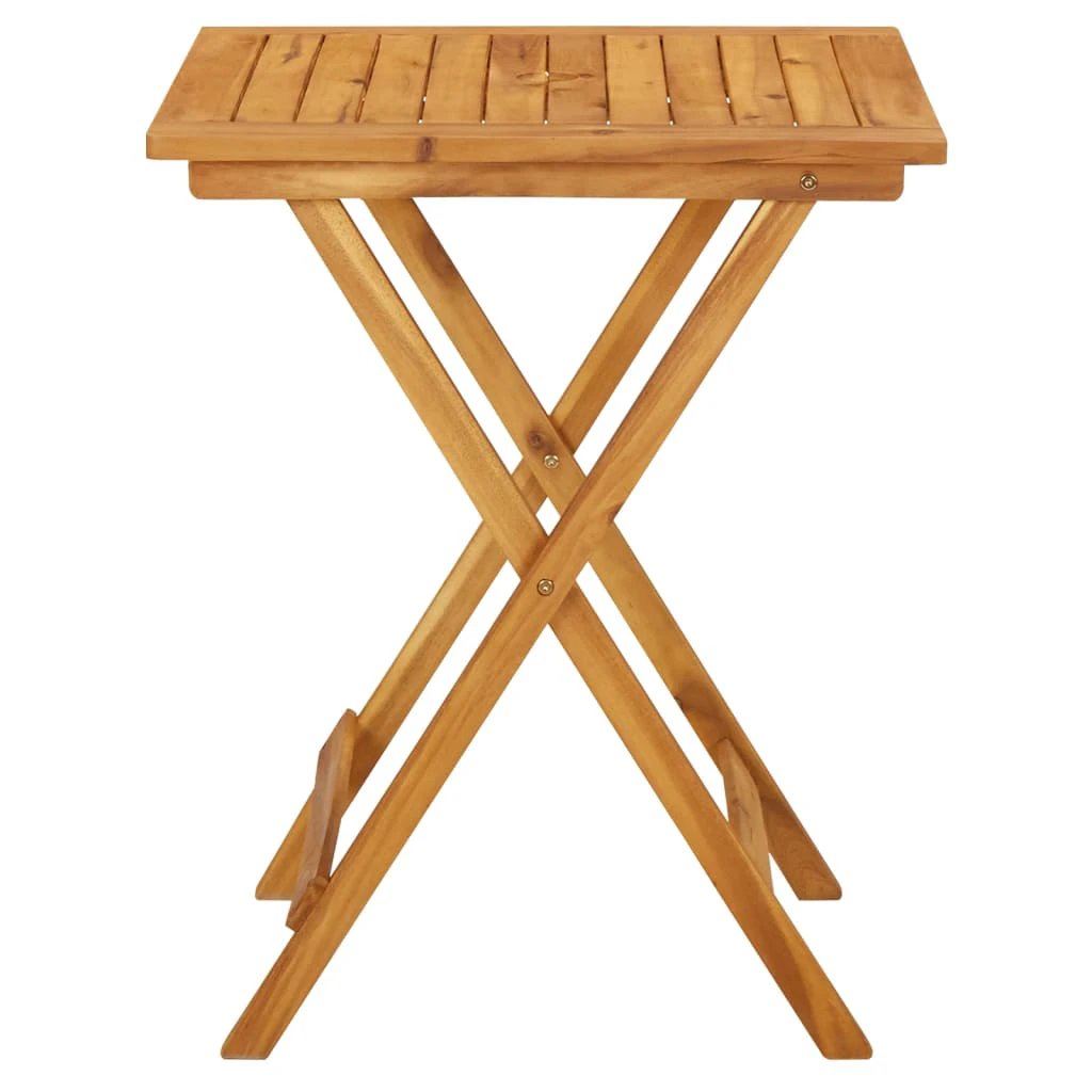 vidaXL Folding Garden Table 60x75 cm Solid Acacia Wood by vidaXL