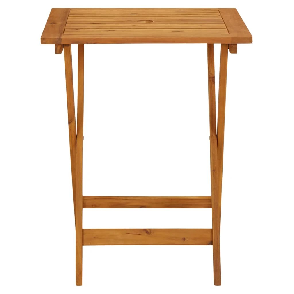 vidaXL Folding Garden Table 60x75 cm Solid Acacia Wood by vidaXL