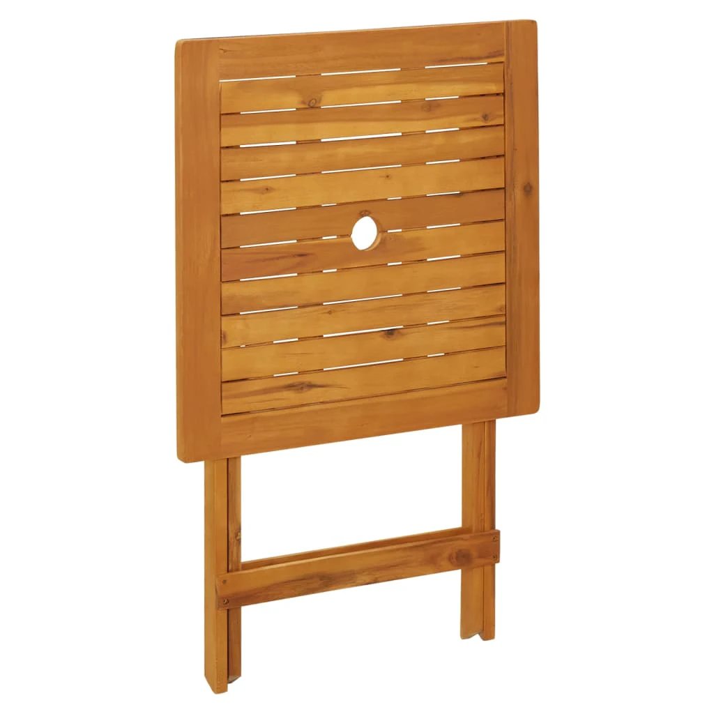 vidaXL Folding Garden Table 60x75 cm Solid Acacia Wood by vidaXL