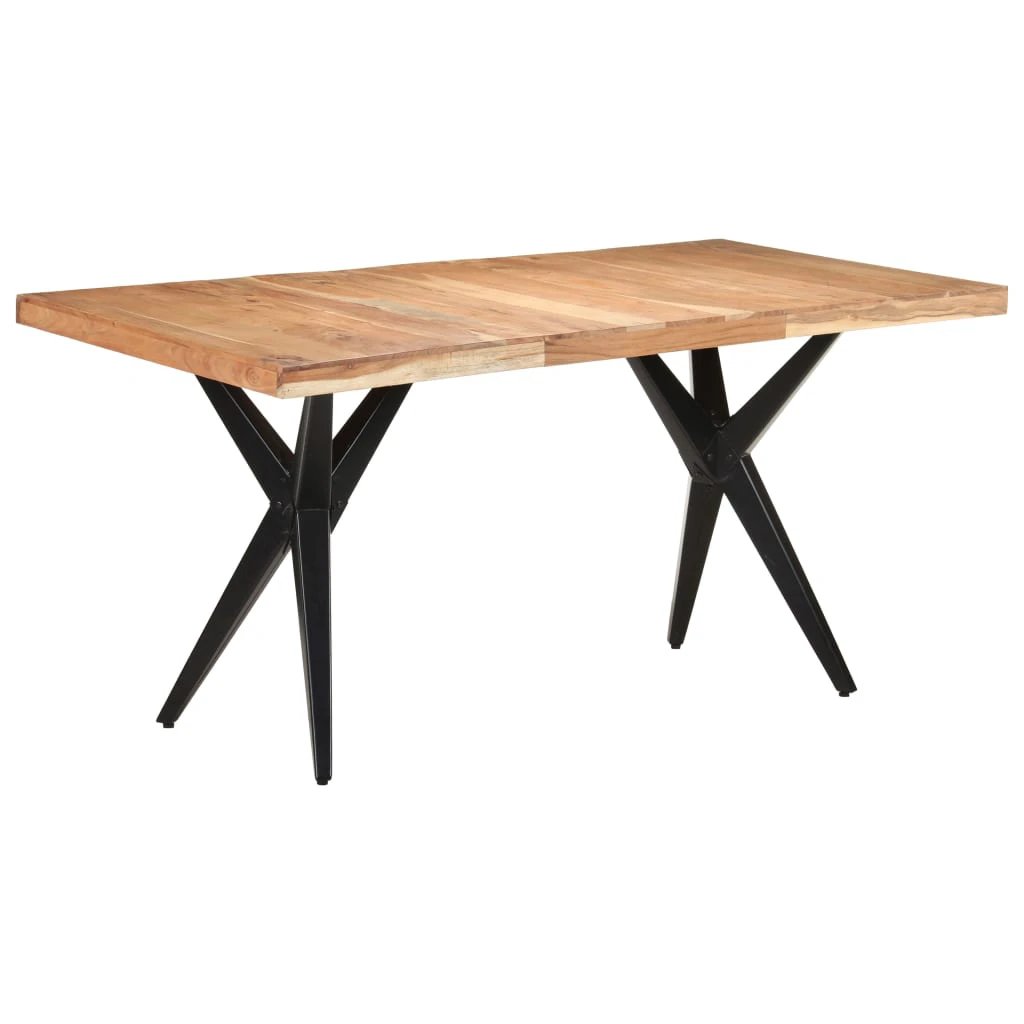 vidaXL vidaXL Dining Table 120x60x76 cm Solid Reclaimed Wood Rustic Finish for Family Dining - Dining Table