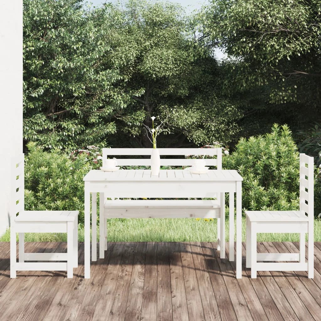VidaXL Garden Dining Set 4 Piece Solid Pine Wood Outdoor by vidaXL
