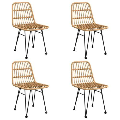 vidaXL vidaXL 3 Piece Garden Dining Set with Weather Resistant PE Rattan for Outdoor Dining Enthusiasts - Garden Set