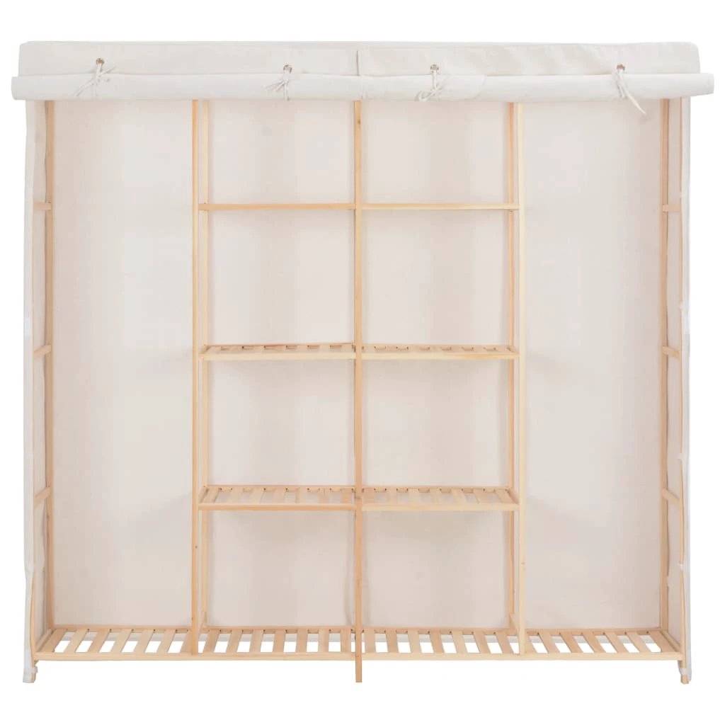 vidaXL vidaXL Wardrobe White 173x40x170 cm Fabric - Uncategorized Wardrobe