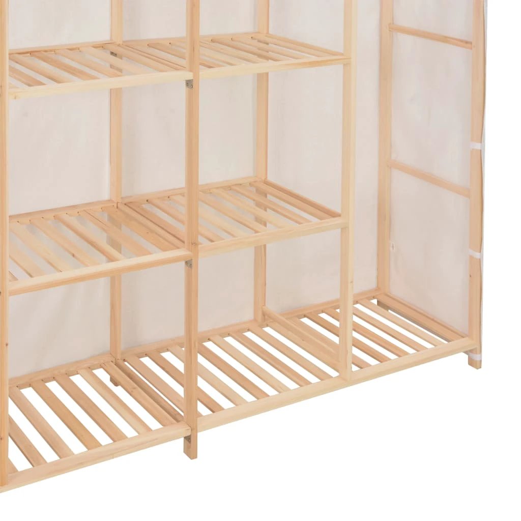vidaXL vidaXL Wardrobe White 173x40x170 cm Fabric - Uncategorized Wardrobe