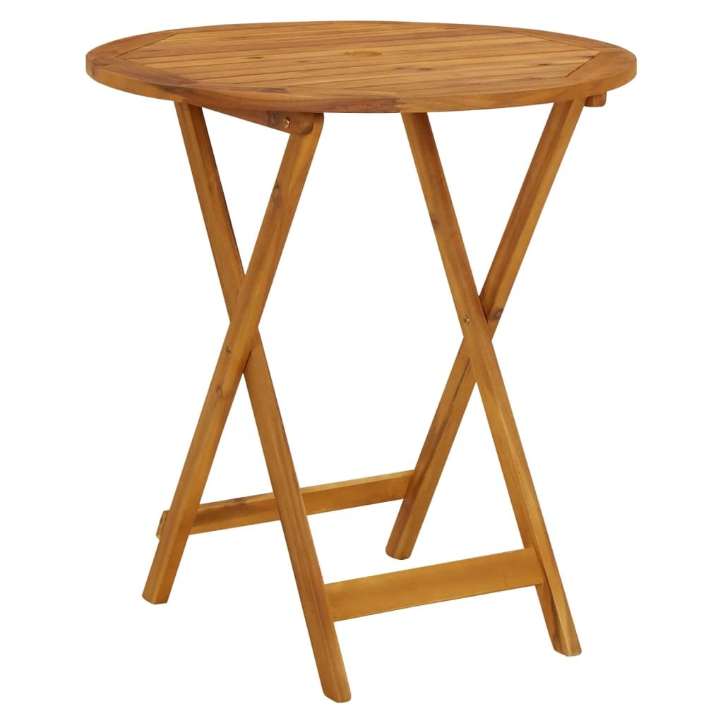 vidaXL Folding Garden Table 60x75 cm Solid Acacia Wood by vidaXL
