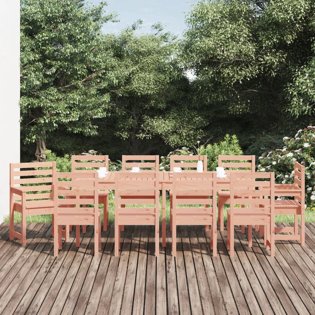 VidaXL Garden Dining Set 11 Piece Solid Pine Outdoor Patio by vidaXL