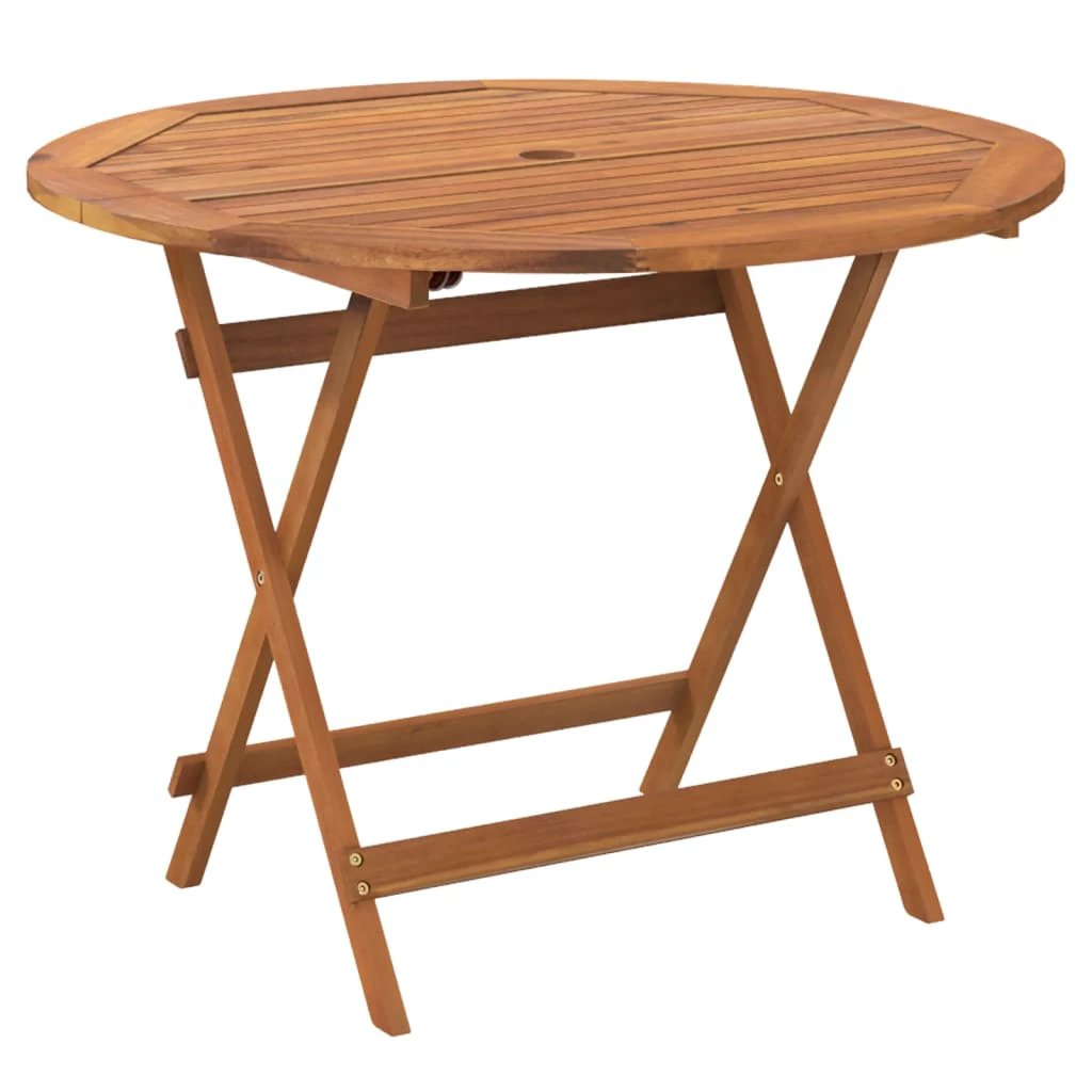 vidaXL Folding Garden Table 60x75 cm Solid Acacia Wood by vidaXL