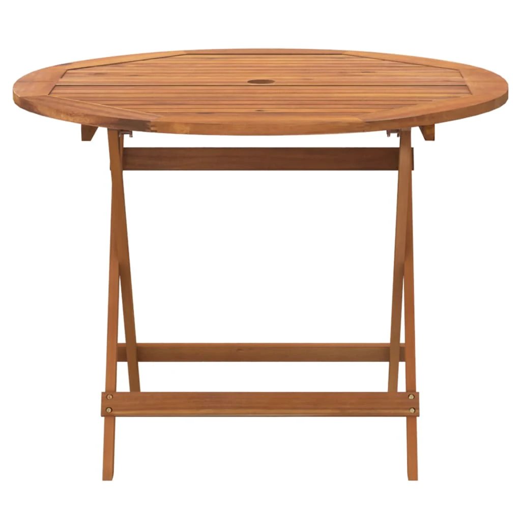 vidaXL Folding Garden Table 60x75 cm Solid Acacia Wood by vidaXL