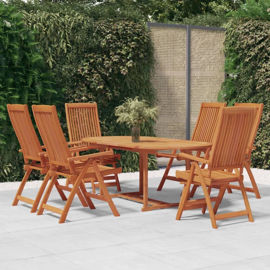 vidaXL VidaXL 5 Piece Garden Dining Set Eucalyptus Patio - Garden Set