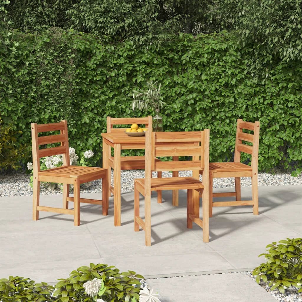 vidaXL VidaXL Garden Dining Set 5Pc Teak Wood Patio - Garden Set