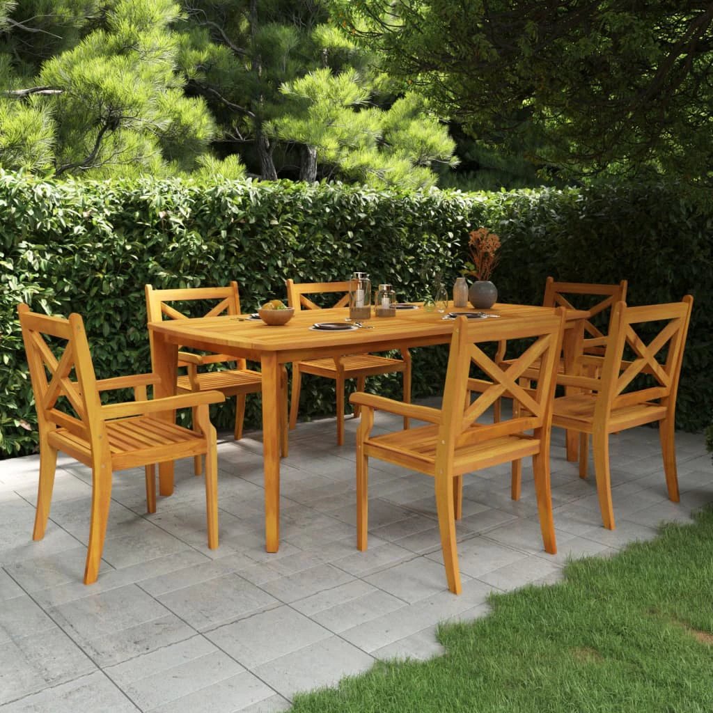 vidaXL Garden Table 160x90x75 cm Solid Wood Acacia by vidaXL