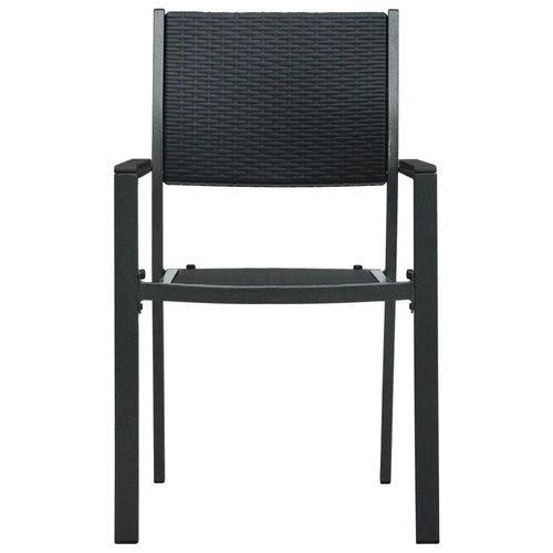 vidaXL 5 Piece Garden Dining Set with Sturdy Steel Frame and Smooth Glass Top for Stylish Outdoor Gatherings by vidaXL
