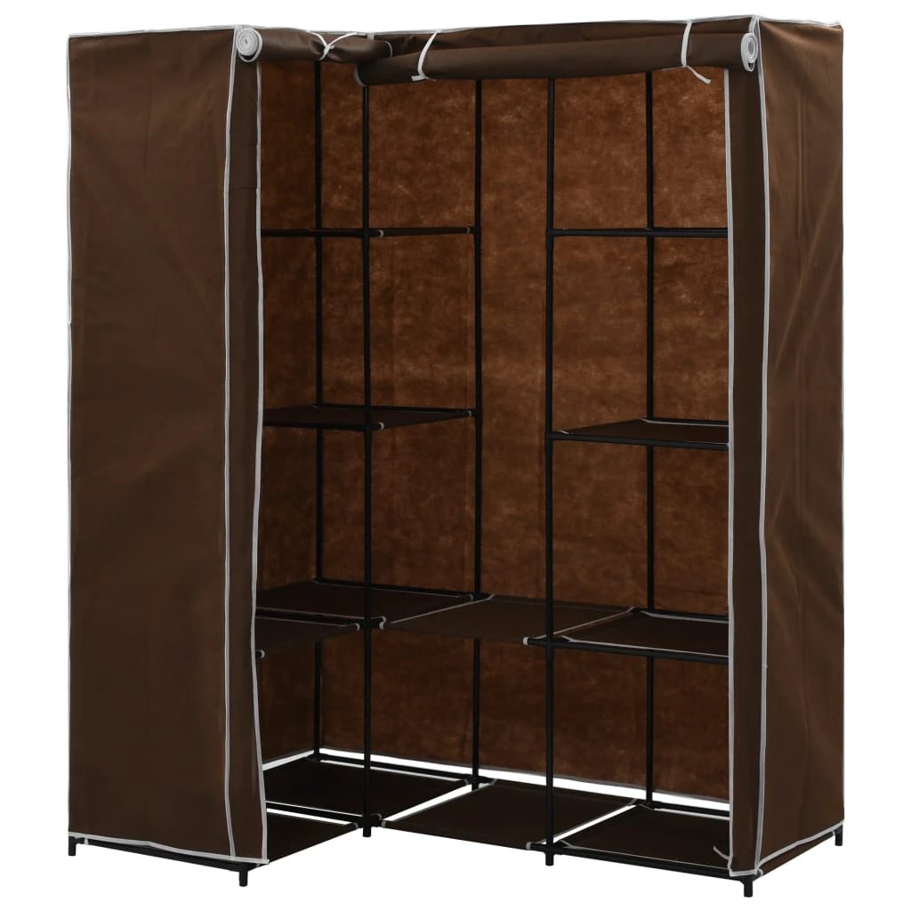VidaXL Corner Wardrobe 130x87x169 Iron Frame Bedroom by vidaXL