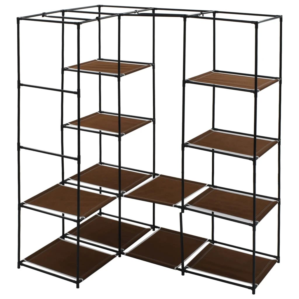 VidaXL Corner Wardrobe 130x87x169 Iron Frame Bedroom by vidaXL