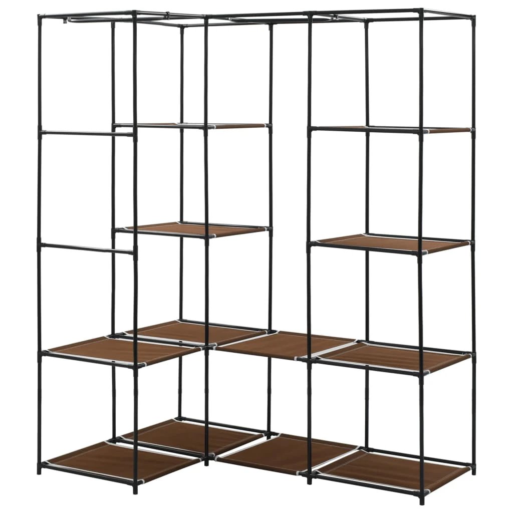 VidaXL Corner Wardrobe 130x87x169 Iron Frame Bedroom by vidaXL
