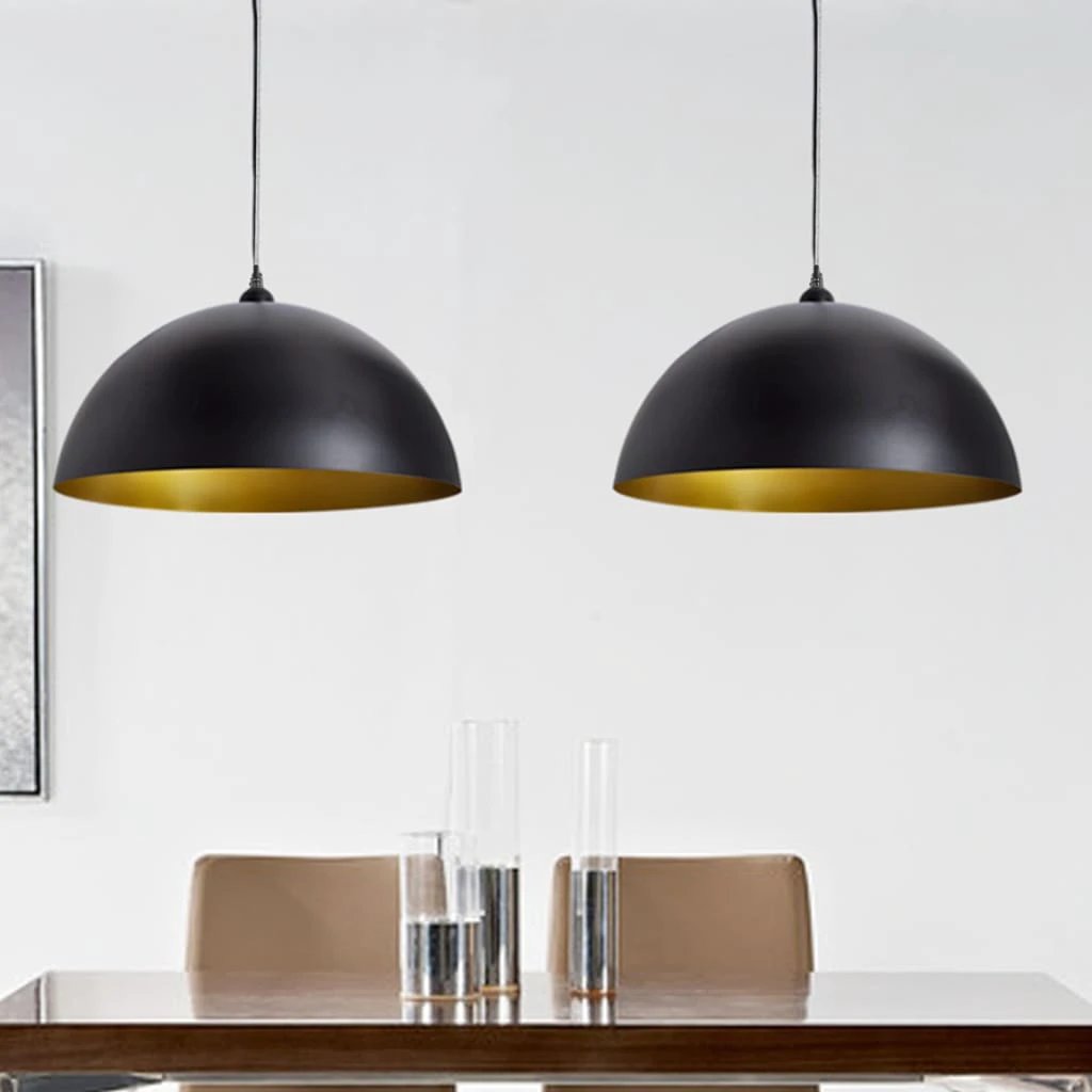 vidaXL vidaXL Ceiling Lamp 2 Pcs Height Adjustable Home - Ceiling Lights
