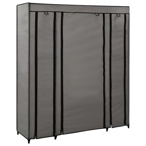 vidaXL vidaXL Portable Wardrobe 150x45x176 cm with Compartments and Rods Cream Fabric for Space-Saving Clothing Storage - Wardrobe