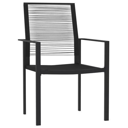 vidaXL vidaXL 3 Piece Garden Dining Set 80x80x74 cm with Powder-Coated Steel Frame and Water-Resistant PVC Rattan Chairs for Outdoor Use - Garden Set