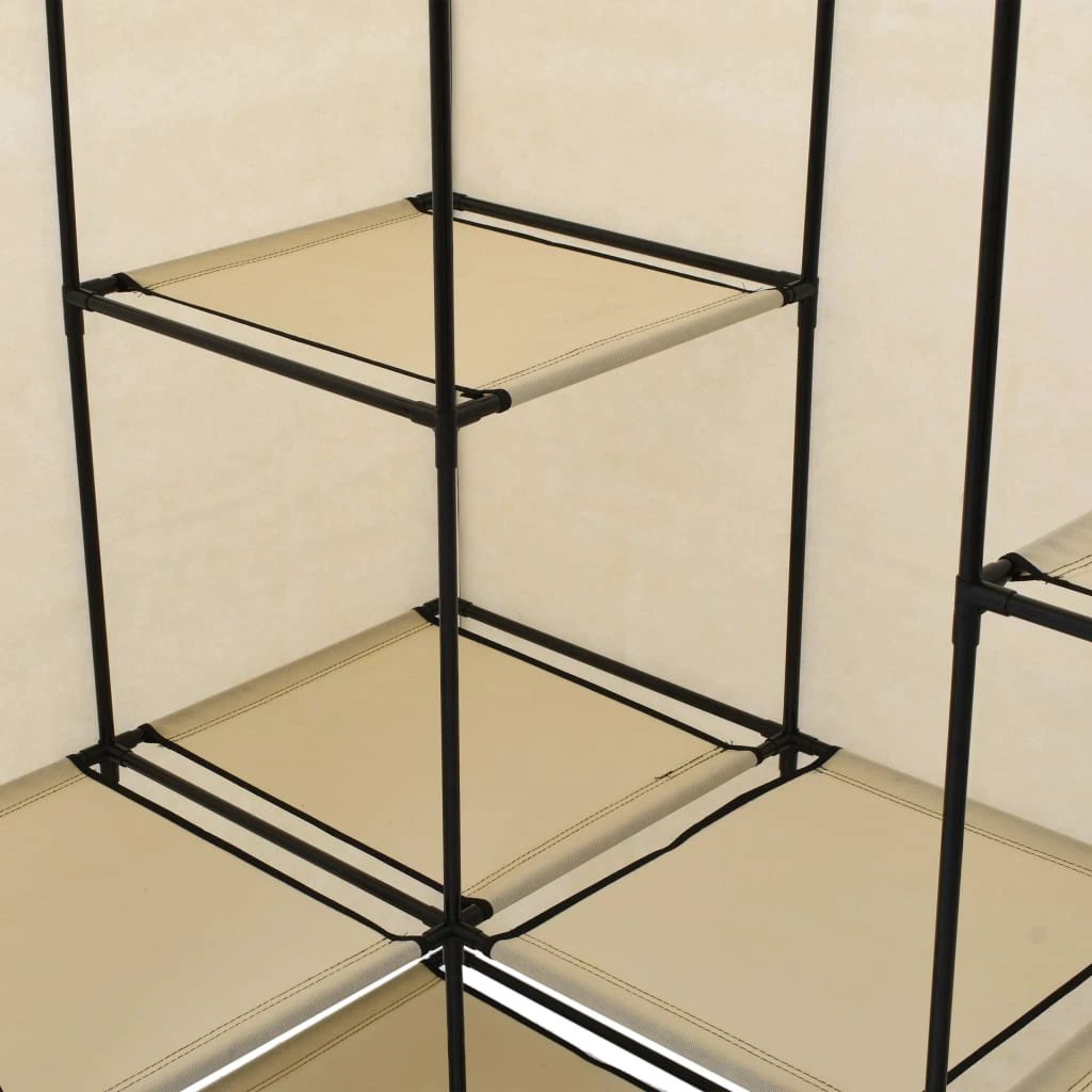VidaXL Corner Wardrobe 130x87x169 Iron Frame Bedroom by vidaXL