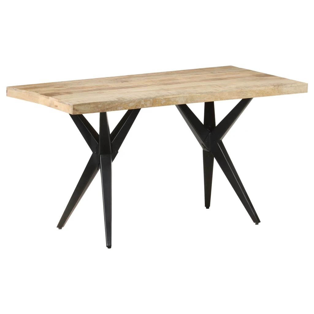 vidaXL vidaXL Dining Table 120x60x76 cm Solid Reclaimed Wood Rustic Finish for Family Dining - Dining Table