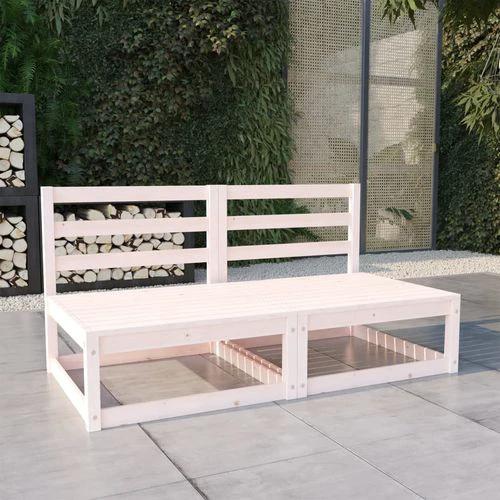 vidaXL Garden 2-Seater Sofa Solid Pinewood Modular Design for Outdoor Relaxation by vidaXL