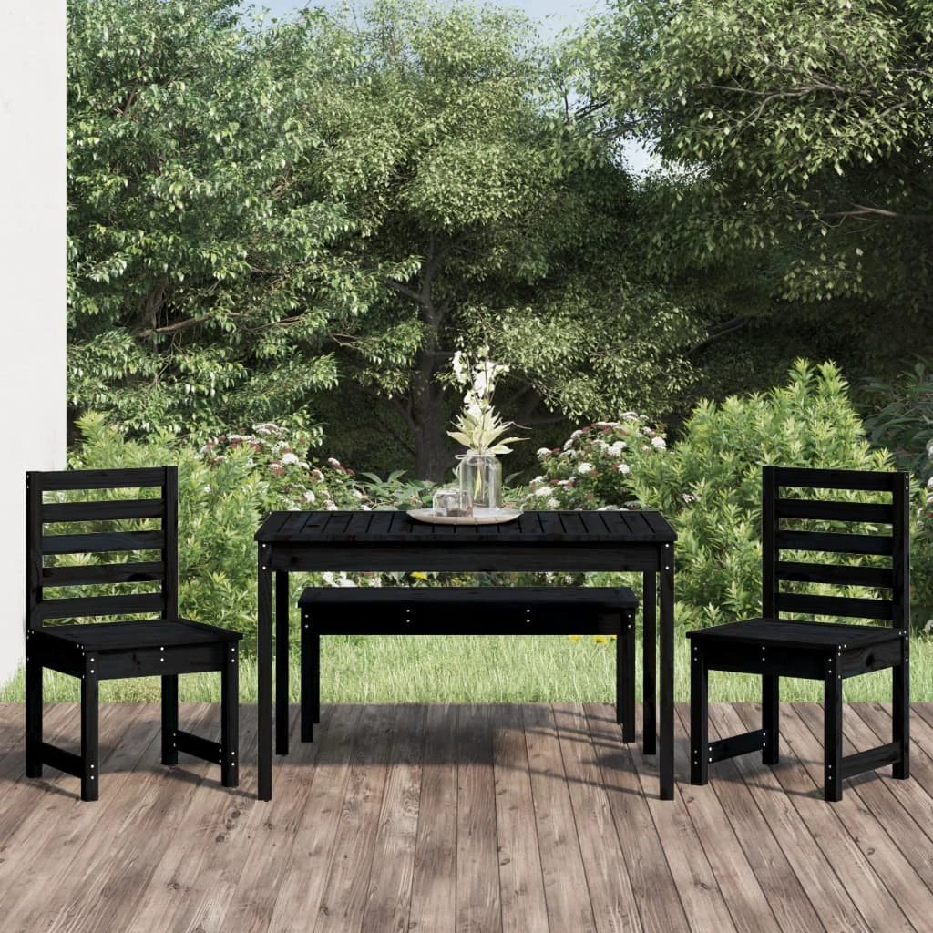 vidaXL VidaXL Garden Dining Set 4 Piece Solid Pine Outdoor - Garden Set