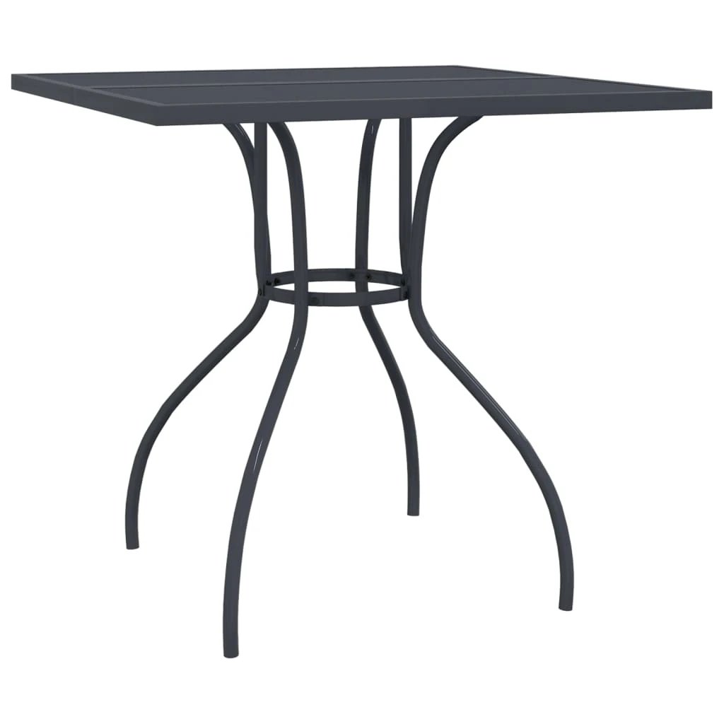 vidaXL Garden Table Anthracite 50x50x72 cm Steel Mesh by vidaXL