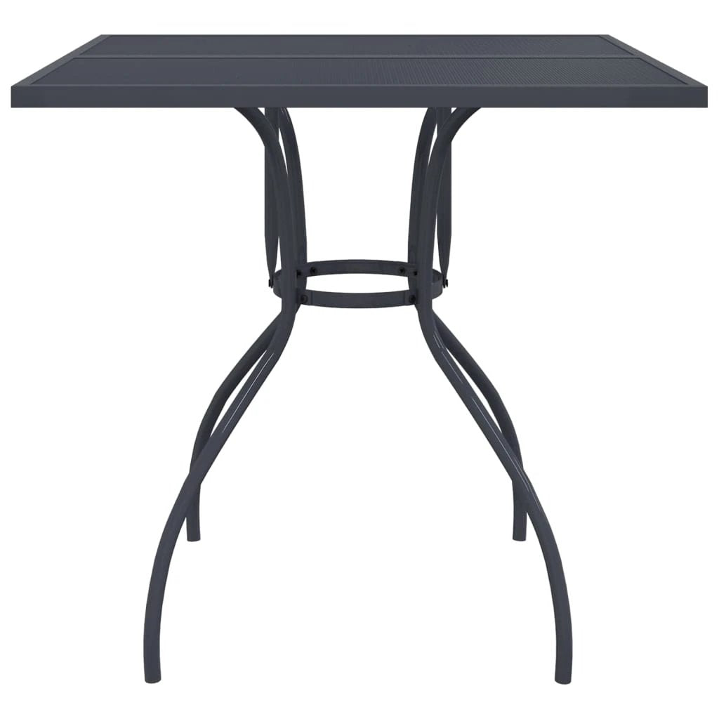 vidaXL Garden Table Anthracite 50x50x72 cm Steel Mesh by vidaXL