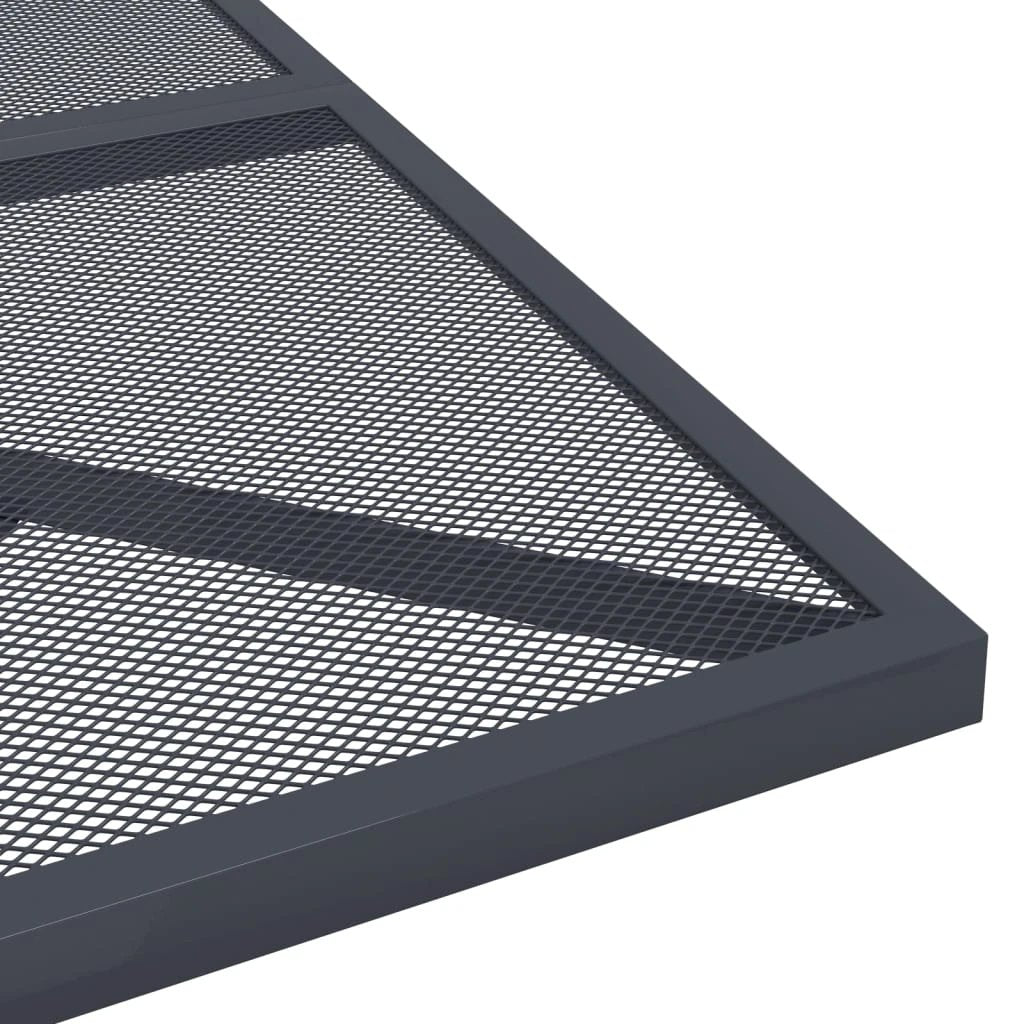 vidaXL Garden Table Anthracite 50x50x72 cm Steel Mesh by vidaXL