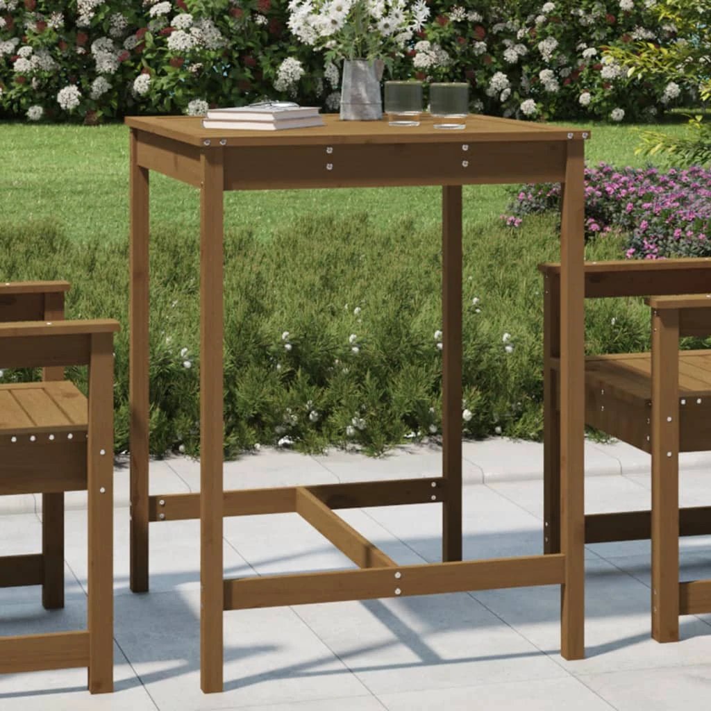 vidaXL vidaXL Garden Table 82.5x82.5x110 cm Solid Wood Pine - Garden Table