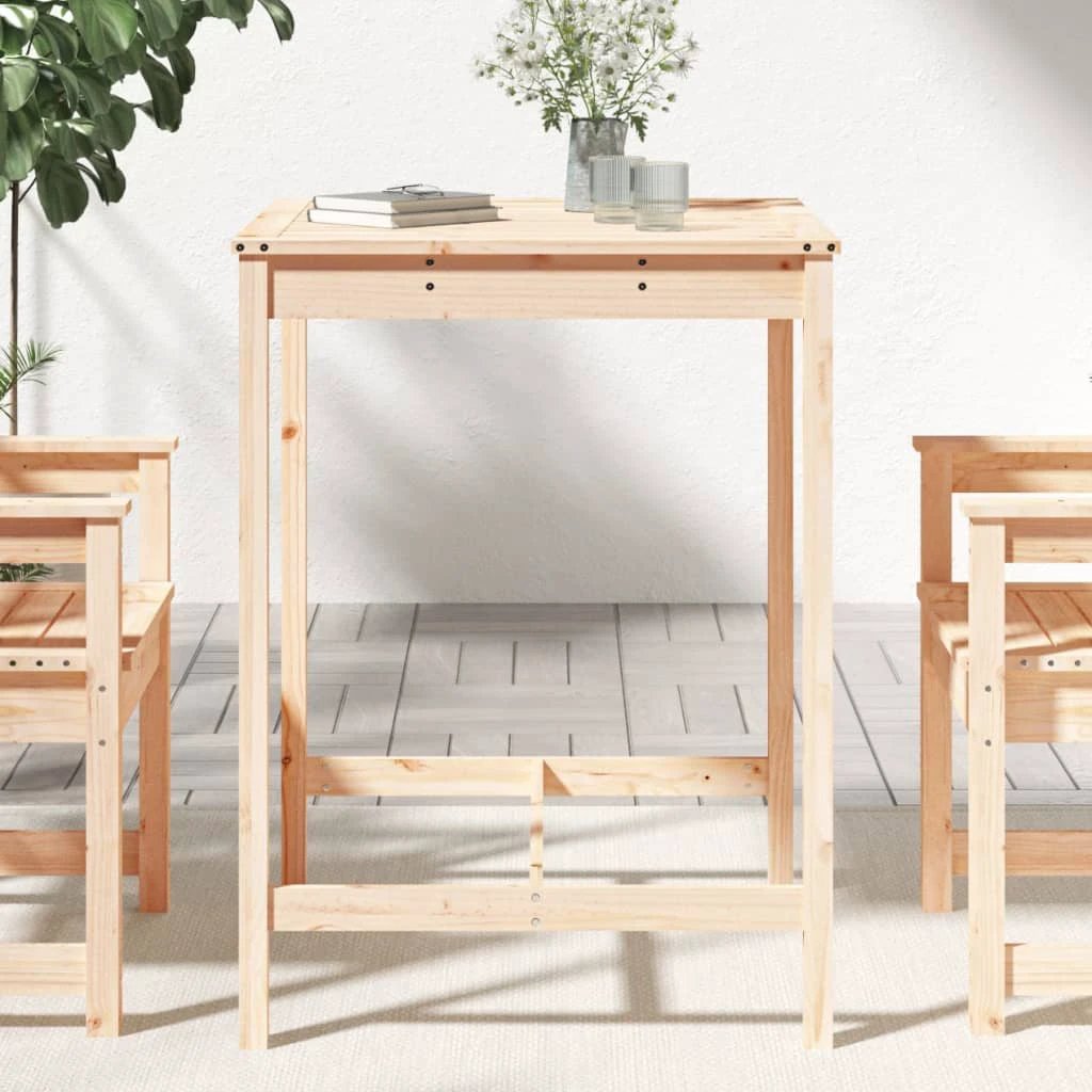 vidaXL Garden Table 82.5x82.5x110 cm Solid Wood Pine by vidaXL