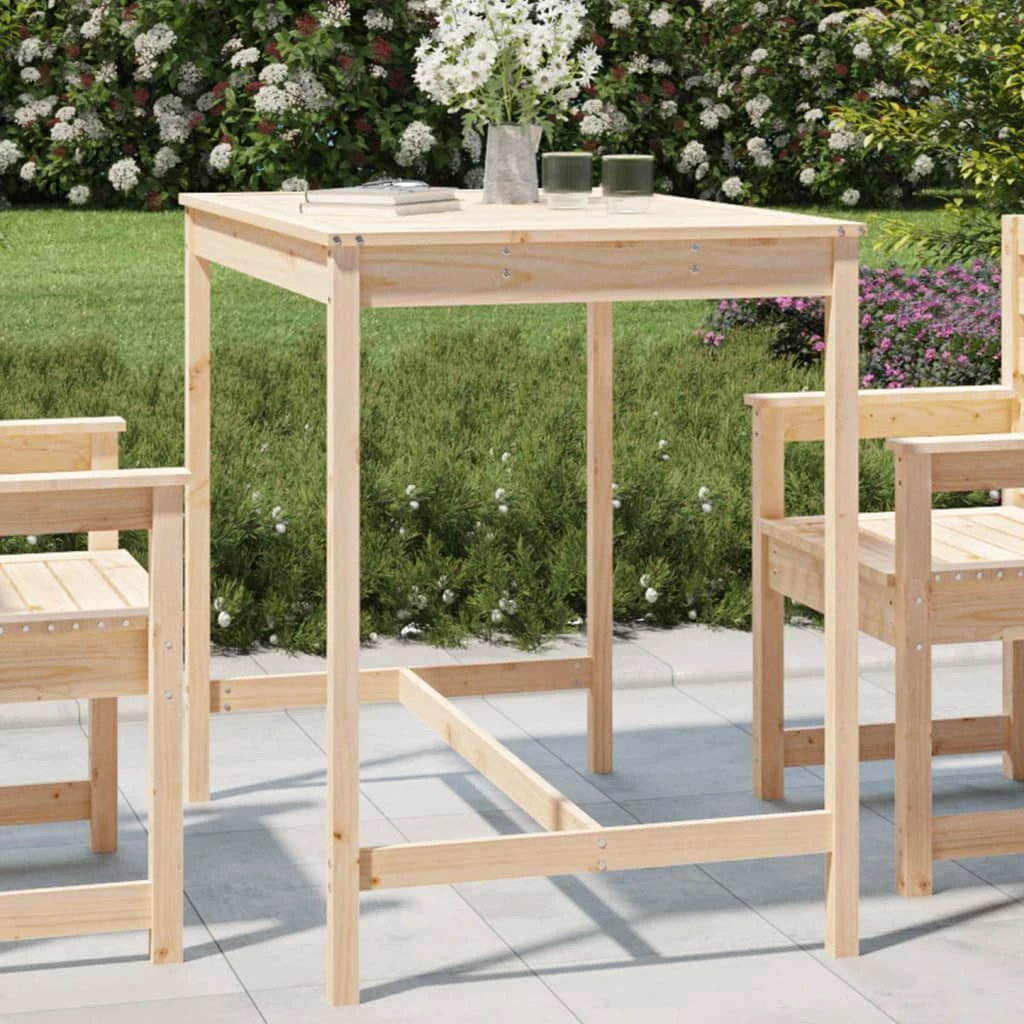 vidaXL Garden Table 82.5x82.5x110 cm Solid Wood Pine by vidaXL