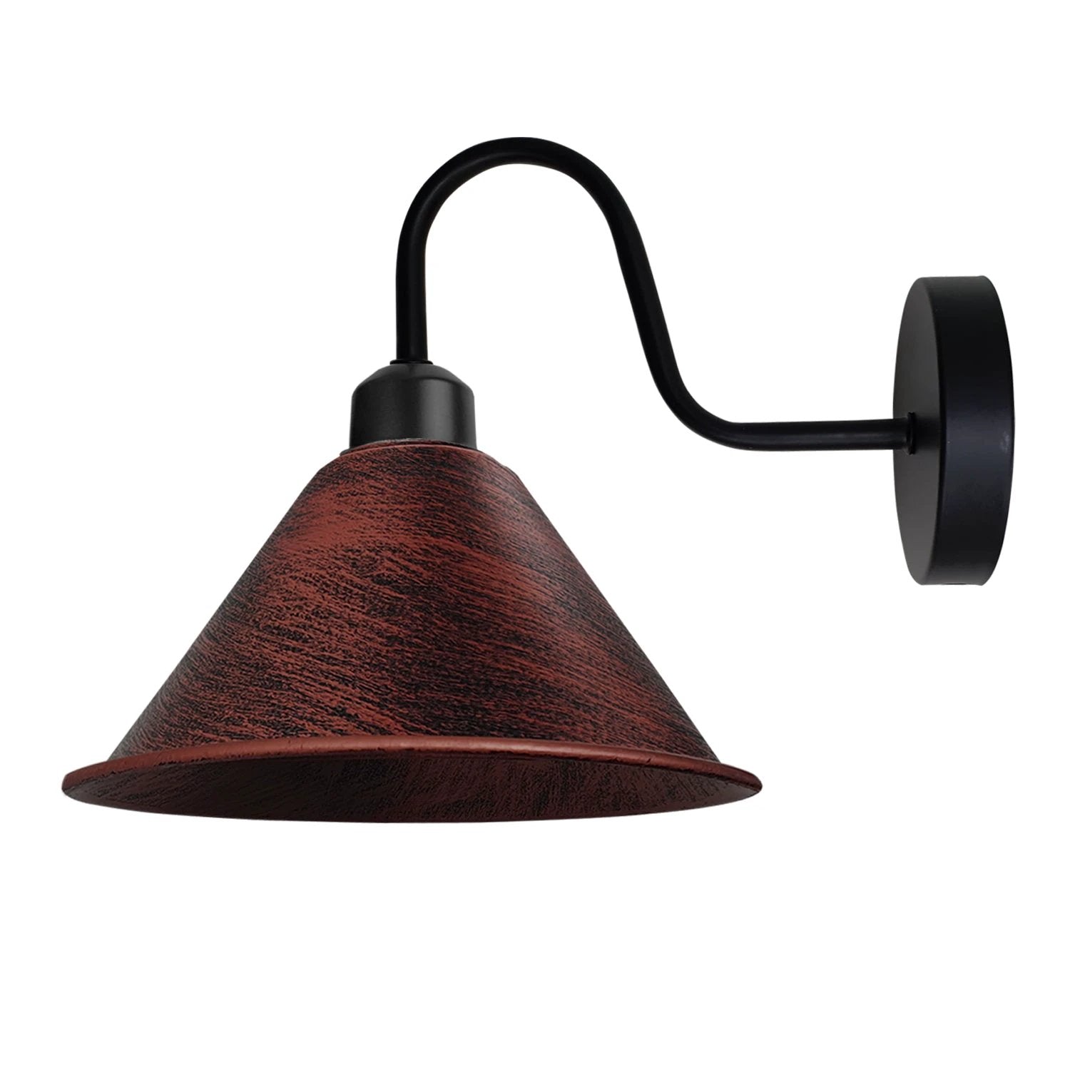 Rustic Vintage Wall Light Cone Shade E27 Base For Home Deco by Un-branded