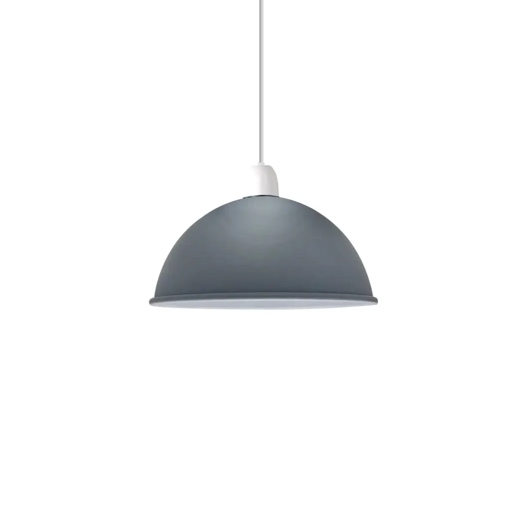 Unbranded Vintage Industrial Easy Fit Dome Shaped Lamp Shade Ceiling, Pendant, Wall Light Metal E27 Light Fitting 60W - Pendant Lights