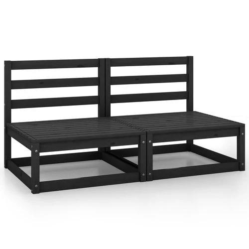 vidaXL vidaXL Garden 2-Seater Sofa Solid Pinewood Modular Design for Outdoor Relaxation - Garden Sofa Sets