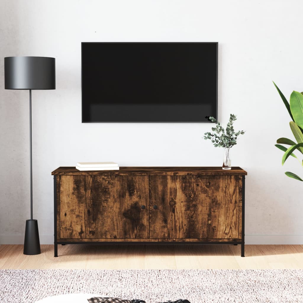 vidaXL VidaXL TV Cabinet with Doors 102x35x45 cm Engineered Wood for Living Room Media Center - TV Unit