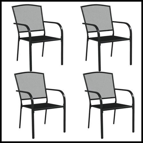 vidaXL 3 Piece Garden Dining Set Anthracite Steel with Durable Powder Coating for Outdoor Entertaining by vidaXL